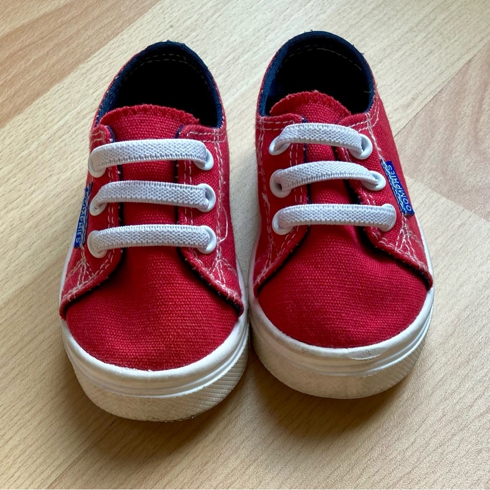 Oomphies:  Red slip on sneakers.  Toddler size 5.